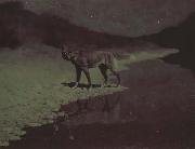 Frederic Remington, Moon-light,wolf (mk43)